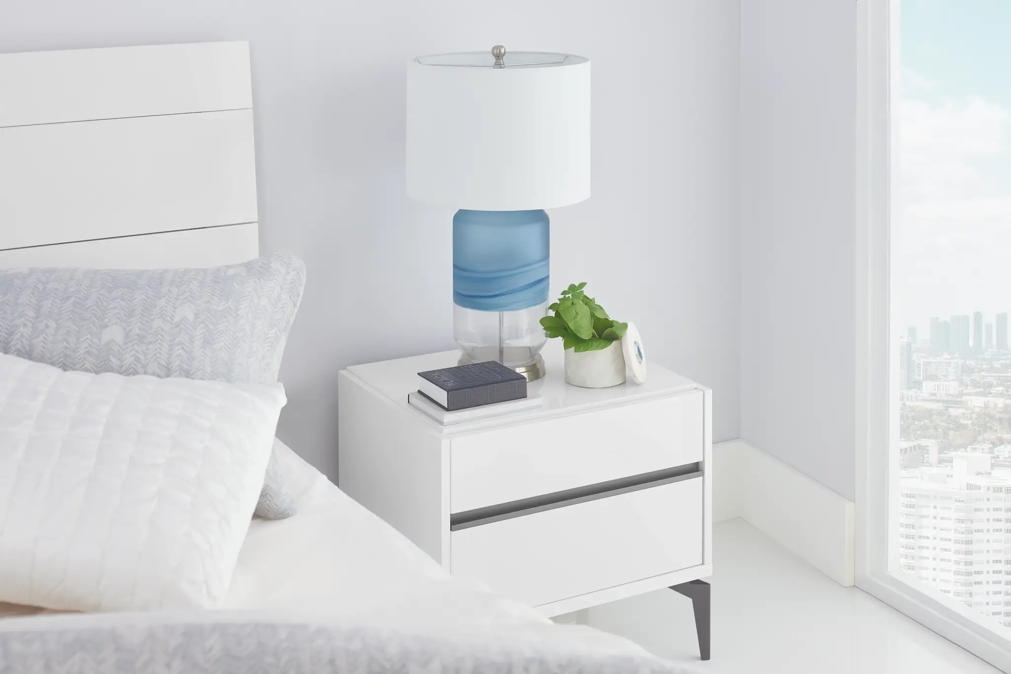 Oslo White Nightstand Oslo White Nightstand