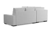 Edgewater Suave White Small Two-arm Sectional