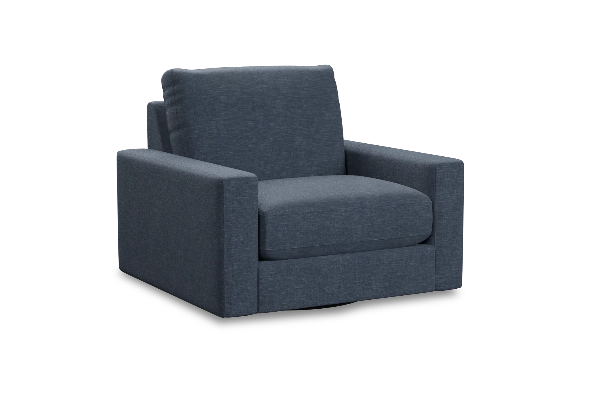 Edgewater Elevation Dark Blue Swivel Chair