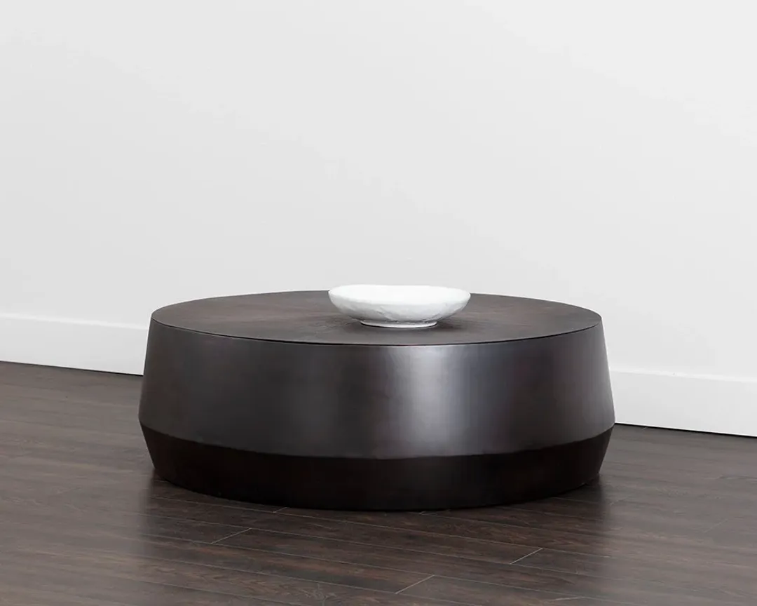 Mensa Dark Gray Large Round Coffee Table