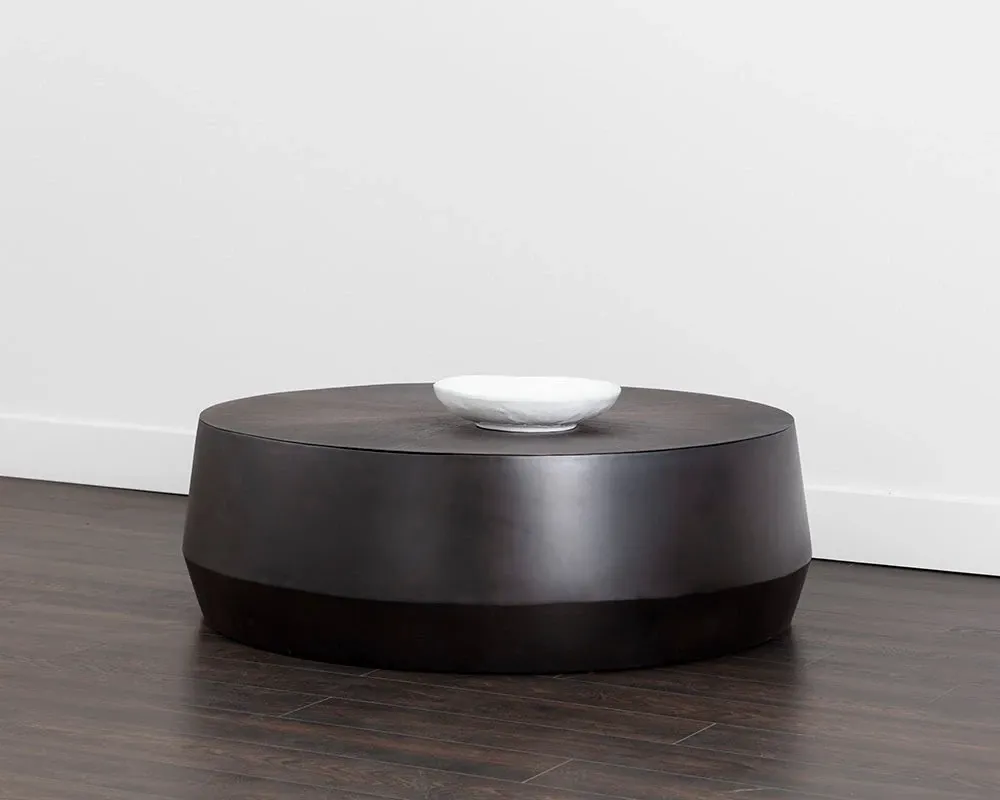 Mensa Dark Gray Large Round Coffee Table