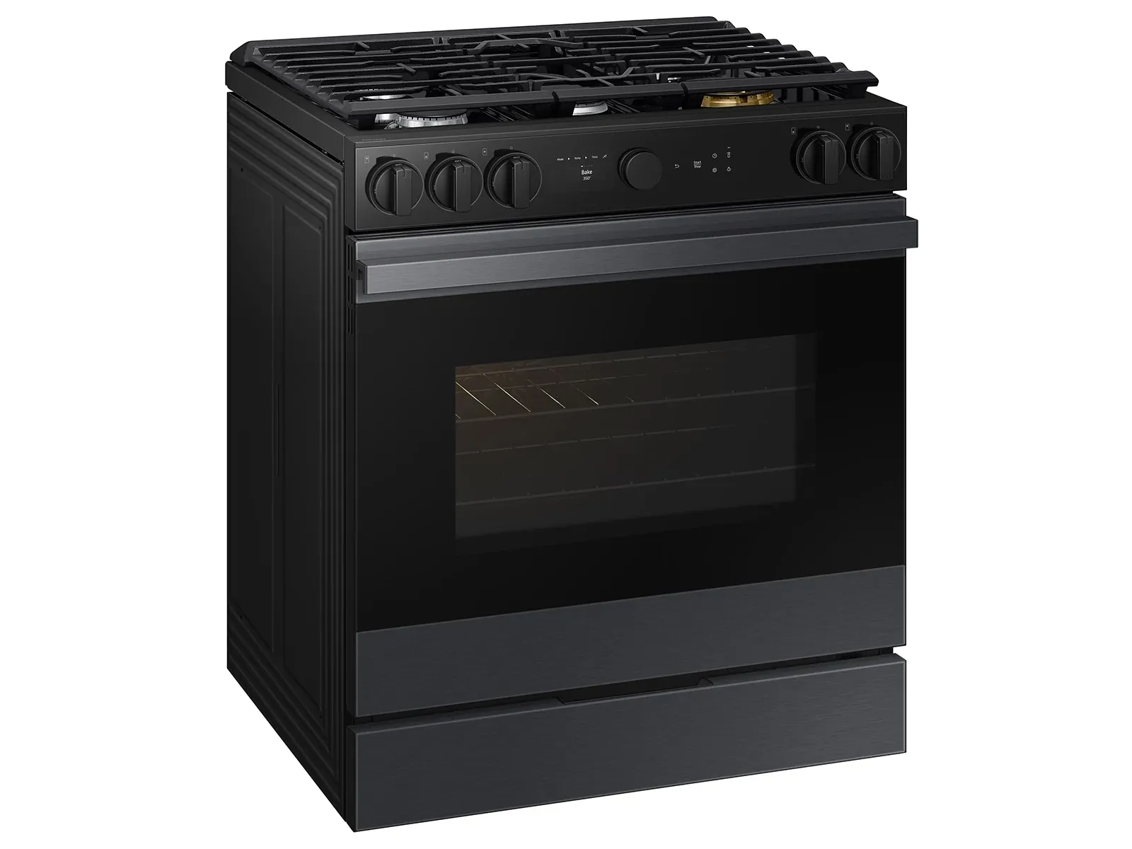 Samsung Bespoke Series Black Gas Range