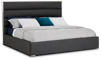 Cortina Gray Uph Platform Bed