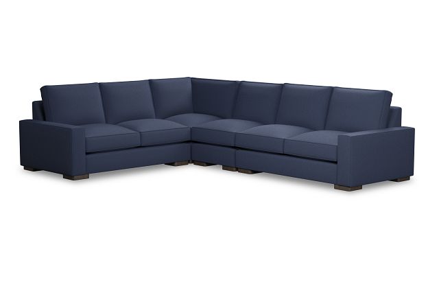 Edgewater Peyton Dark Blue Medium Two-arm Sectional