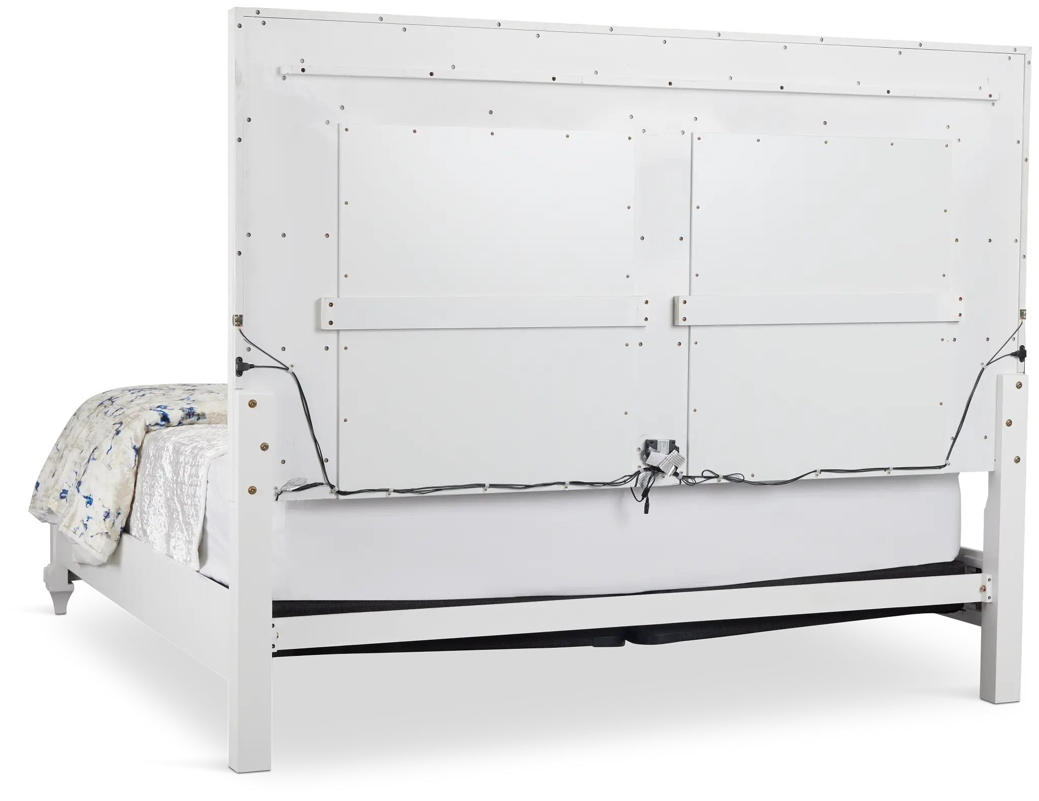 Milan White Panel Bed Milan White Panel Bed