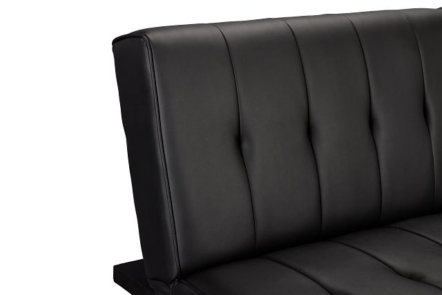 Clay Black Micro Sofa Futon