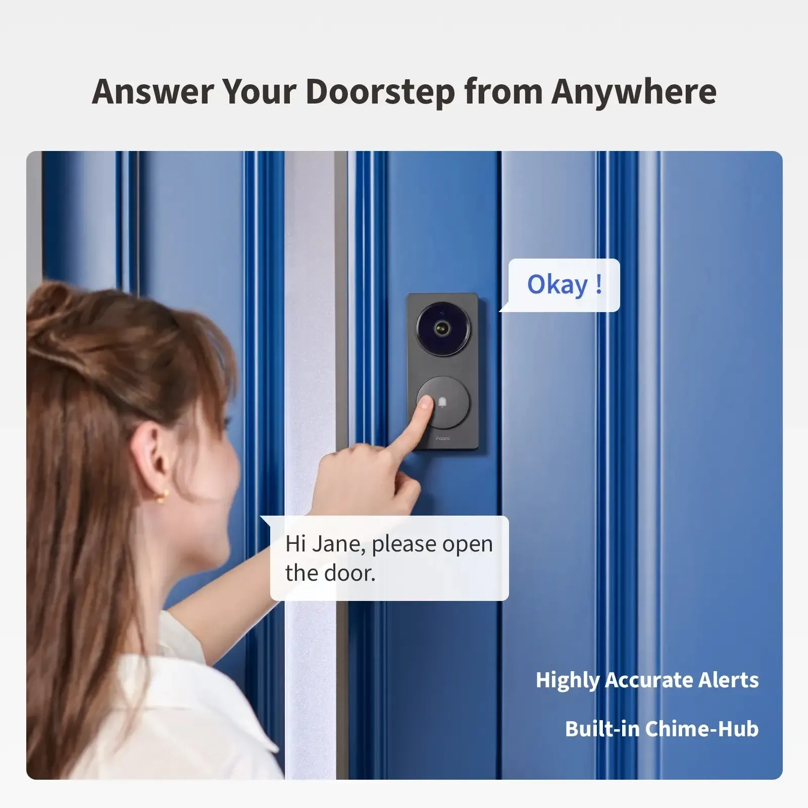 Aqara G410 Video Doorbell Select Black Smart Door Bells