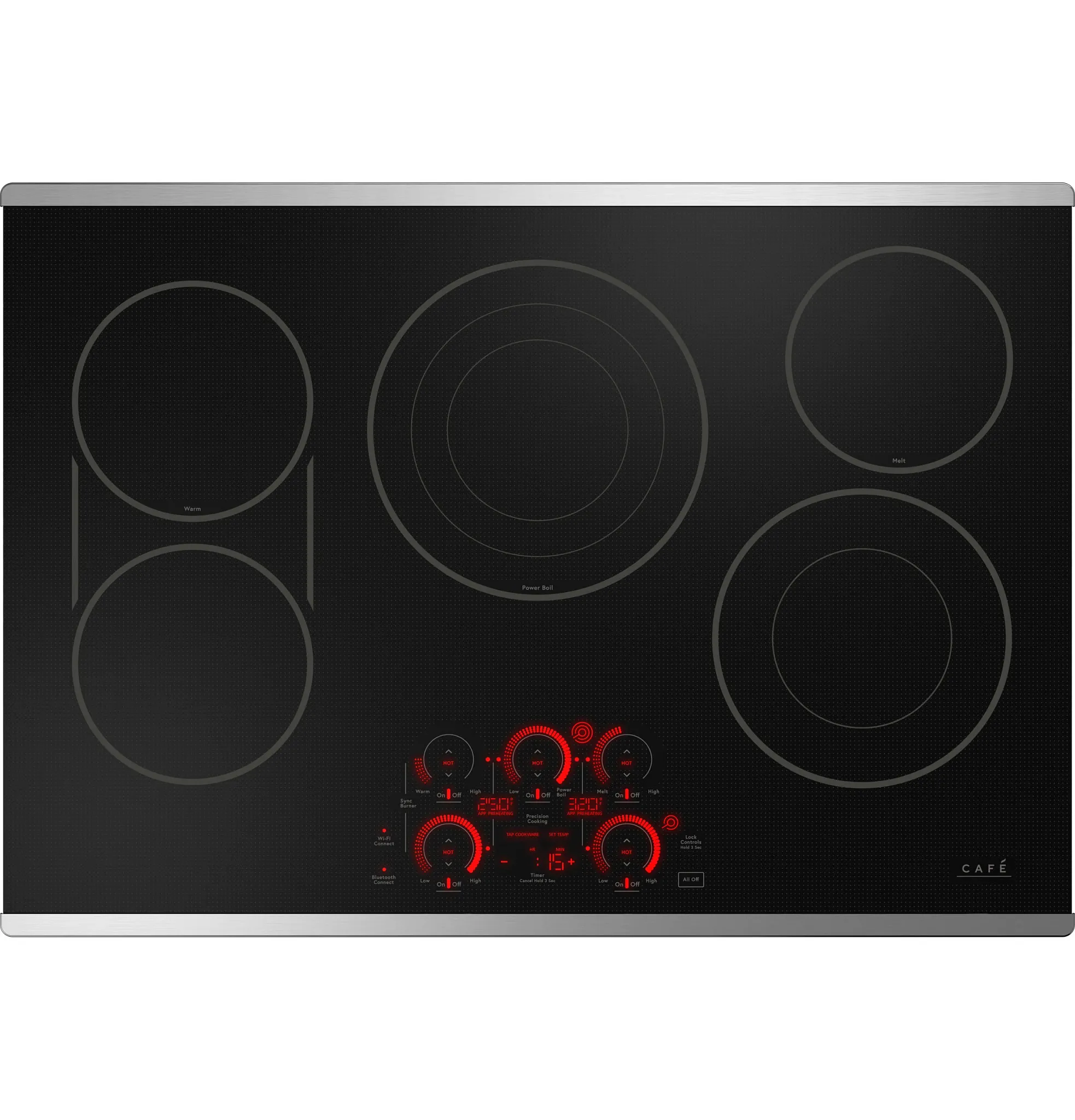 Cafe 90302 Series Stainless Steel 30" Electric Cook Top