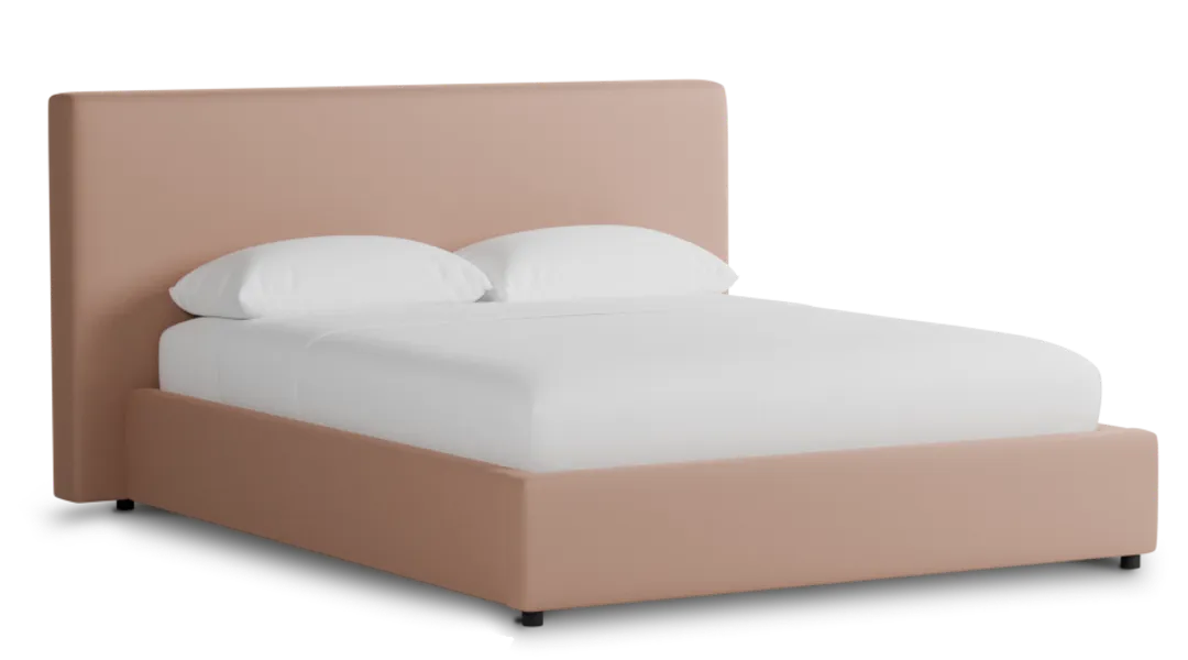 Grayton Joya Light Pink 44" Upholstered Platform Bed