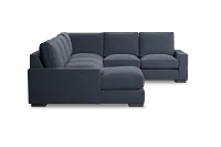 Edgewater Maguire Blue Medium Left Chaise Sectional