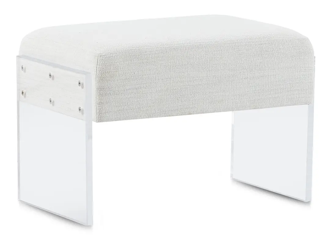 Ocean Drive White Acrylic Bench Ocean Drive White Acrylic Bench