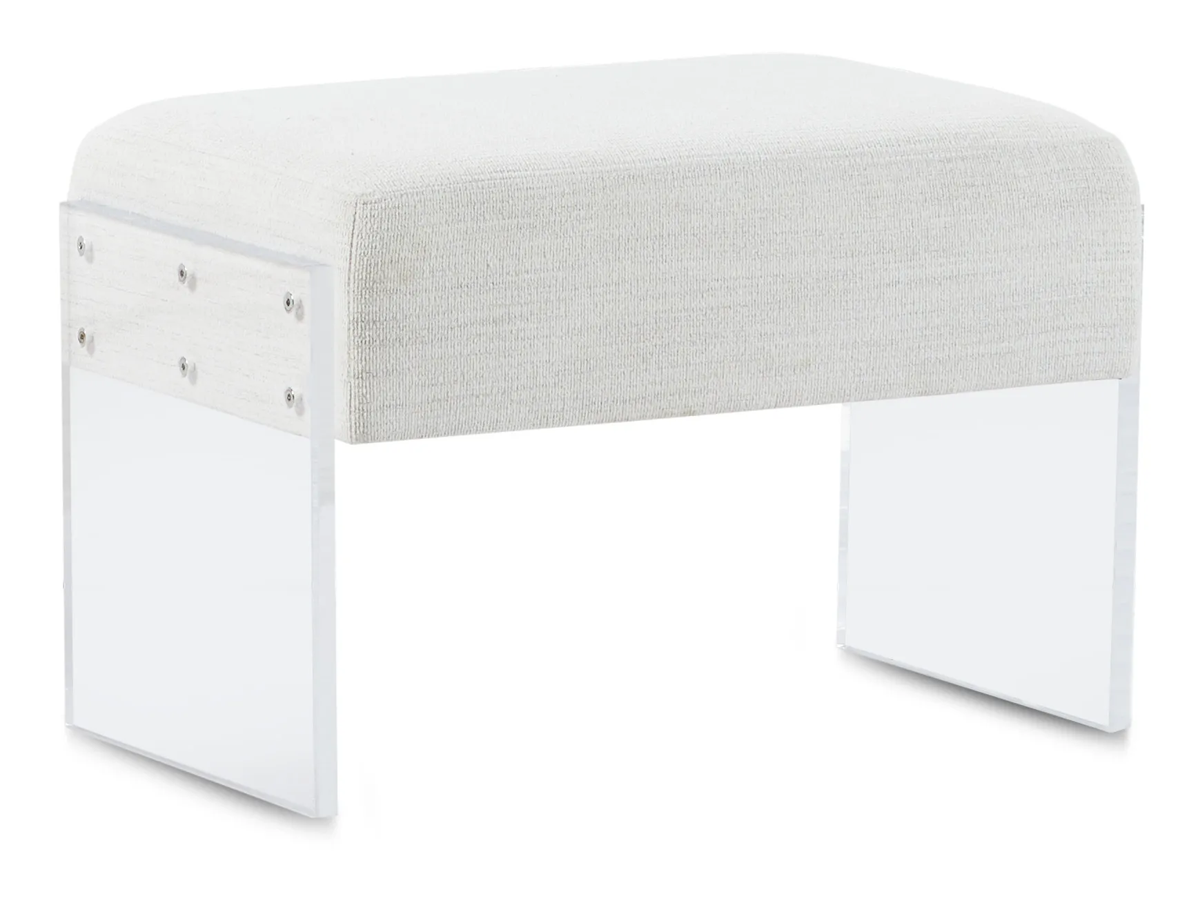 Ocean Drive White Acrylic Bench