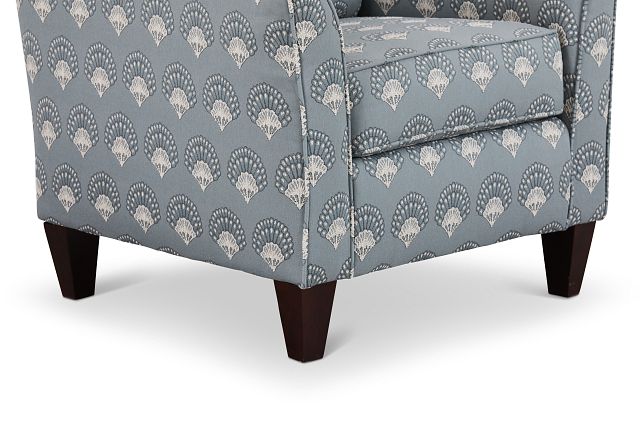 Chantilly Blue Fabric Accent Chair