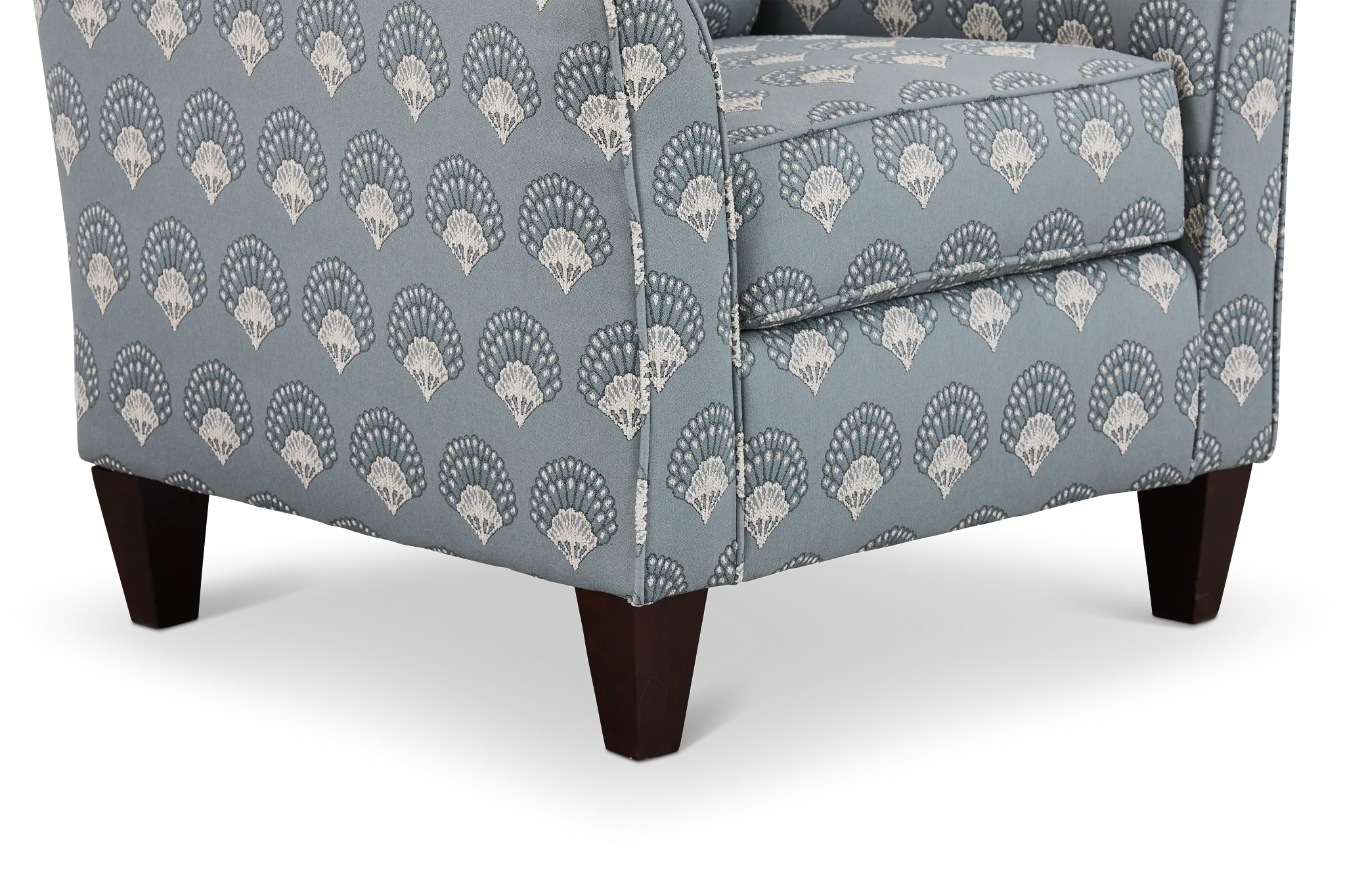 Chantilly Blue Fabric Accent Chair