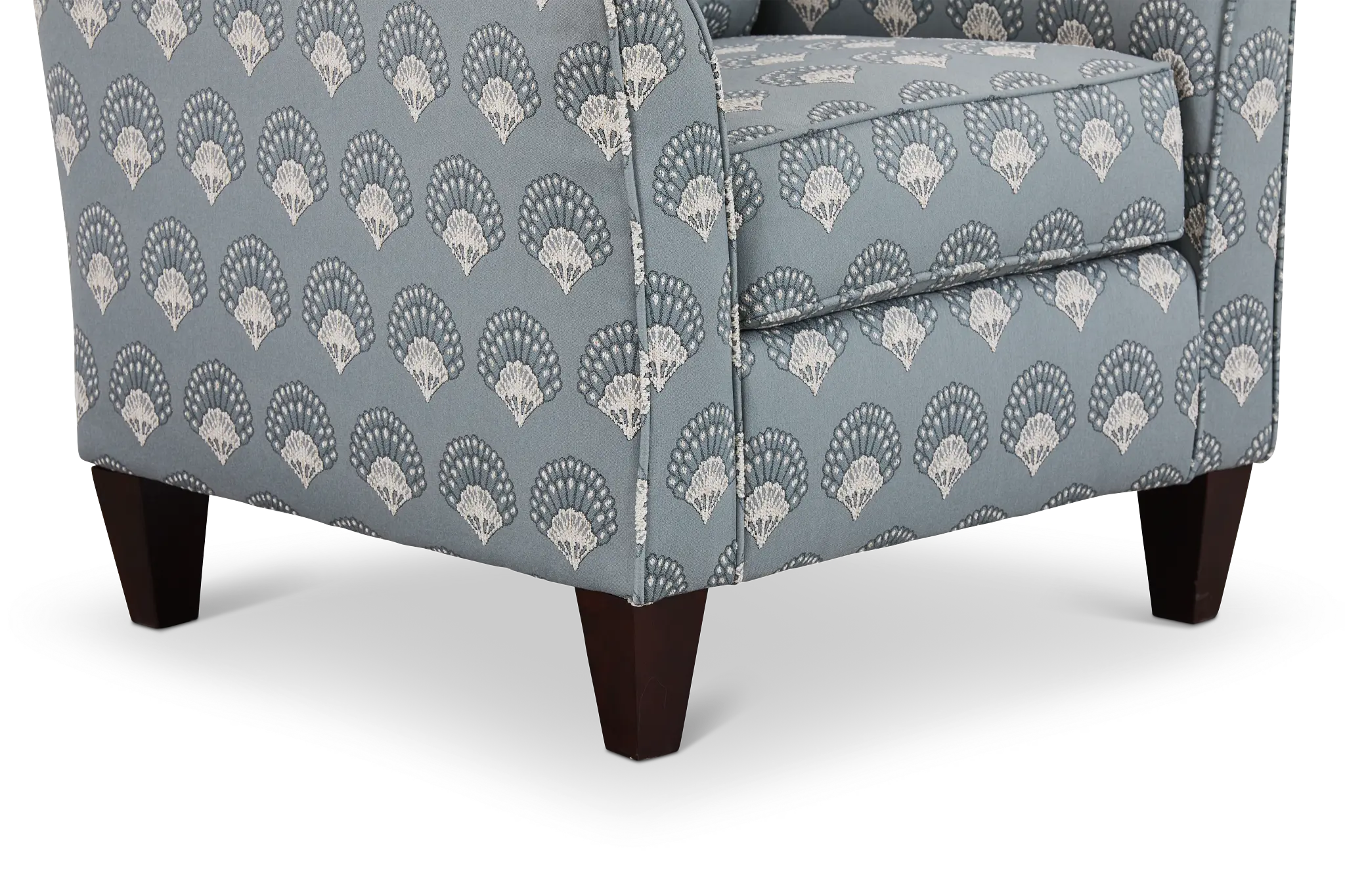 Chantilly Blue Fabric Accent Chair Chantilly Blue Fabric Accent Chair