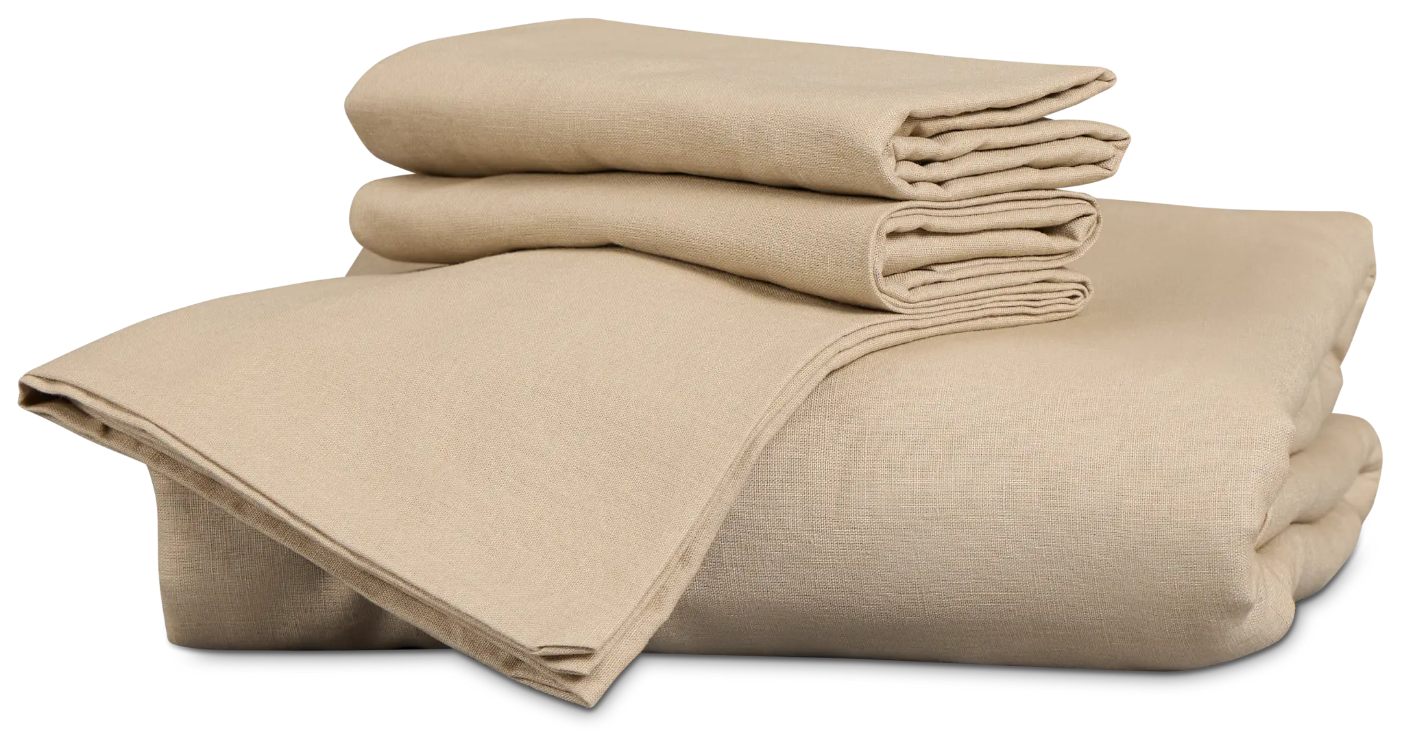 Rest & Renew Linen Blend Dark Beige Duvet Set Rest & Renew Linen Blend Dark Beige Duvet Set