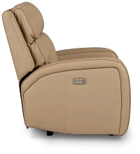 Rhett Taupe Micro Power Recliner