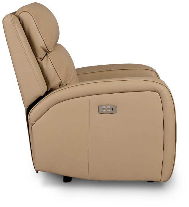 Rhett Taupe Micro Power Recliner