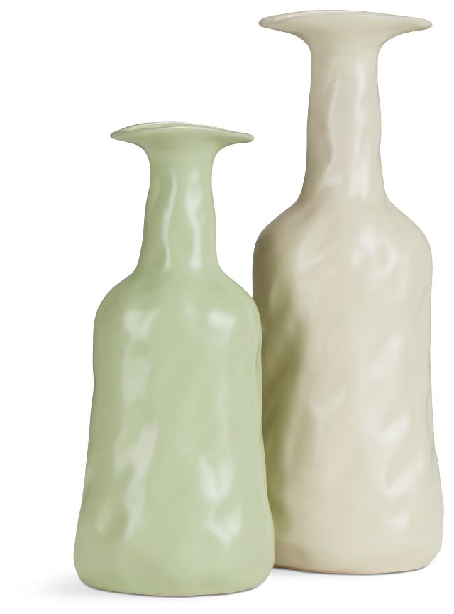Sagaria Light Green Medium Vase