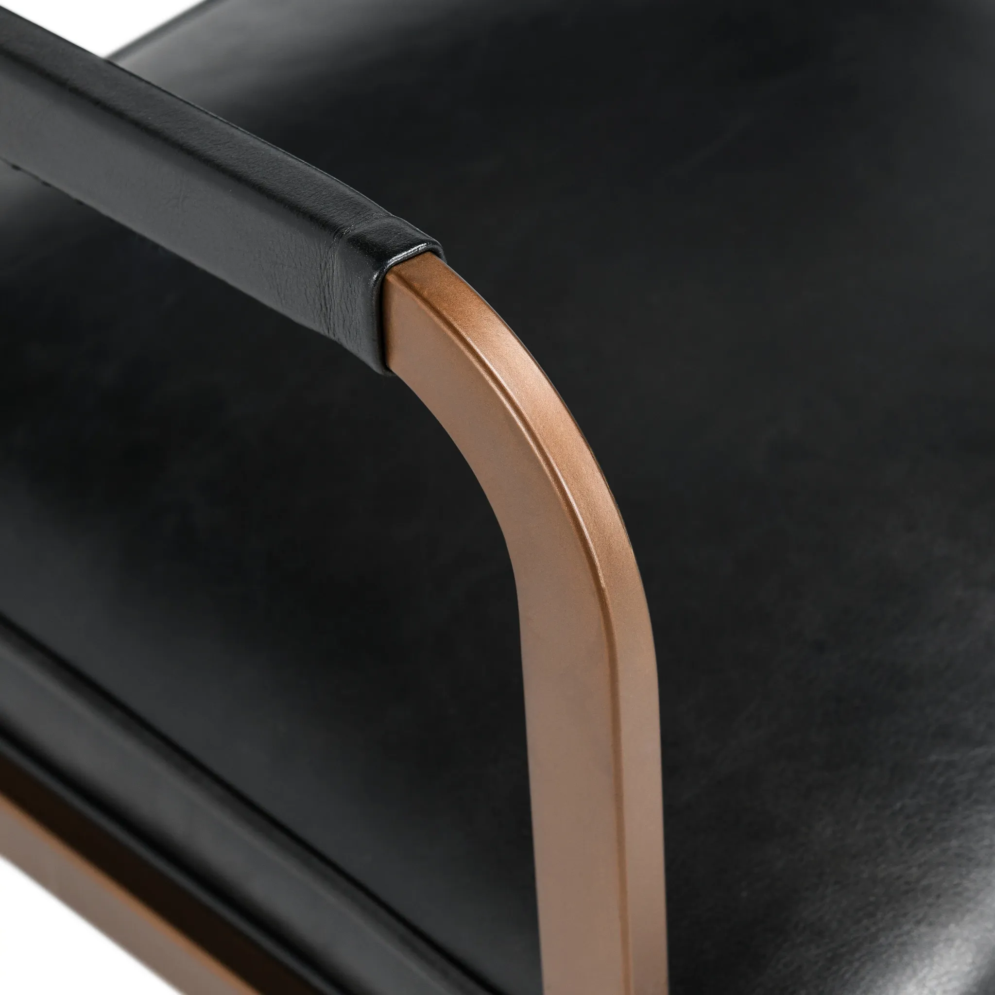 Mando Black Upholstered Arm Chair
