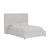 Grayton Maguire Ivory 54" Upholstered Platform Bed
