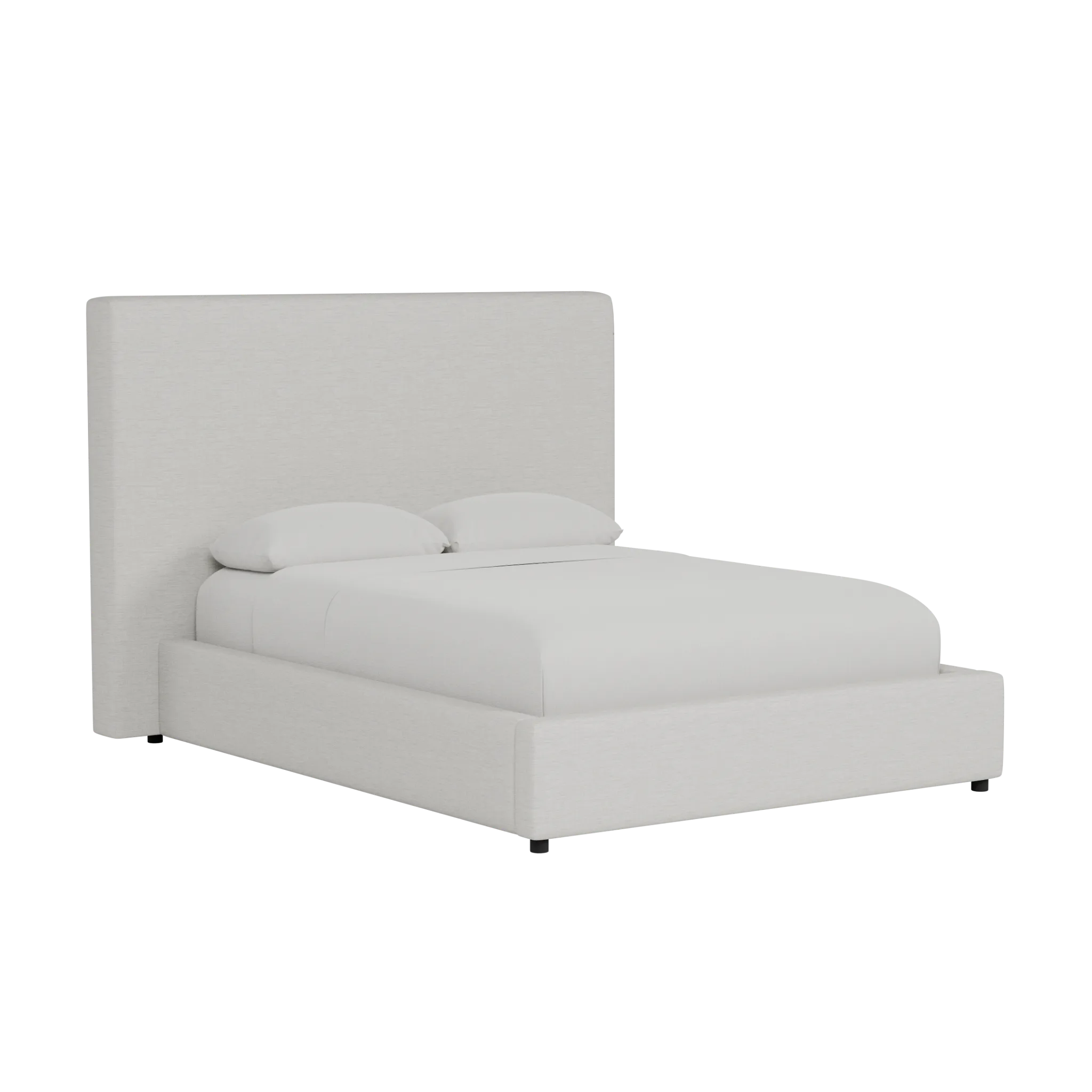 Grayton Maguire Ivory 54" Upholstered Platform Bed