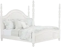 Savannah Ivory Poster Bed