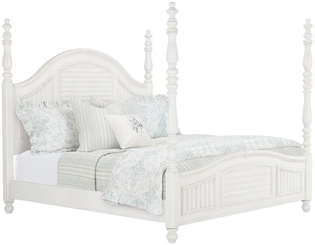 Savannah Ivory Poster Bed