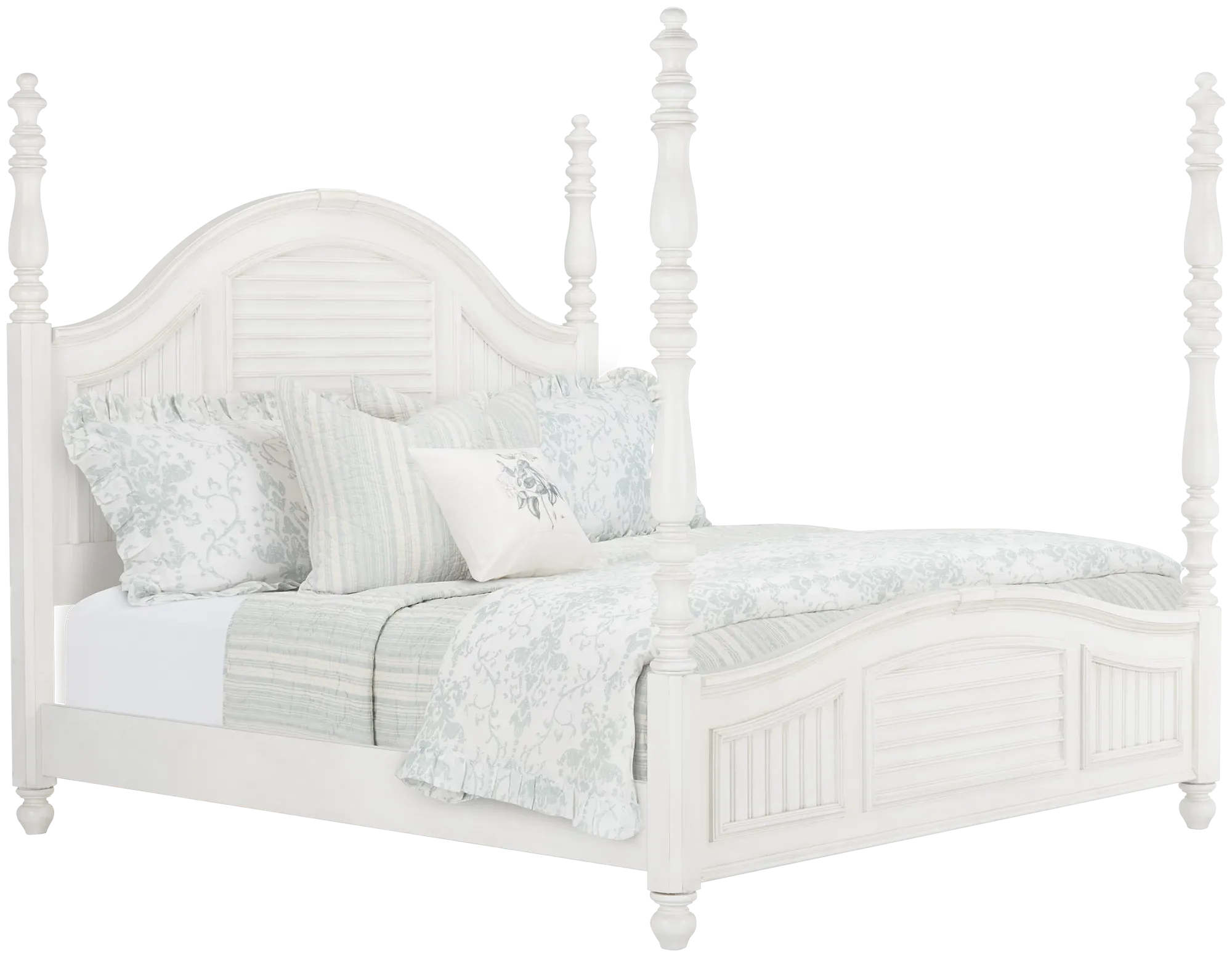 Savannah Ivory Poster Bed