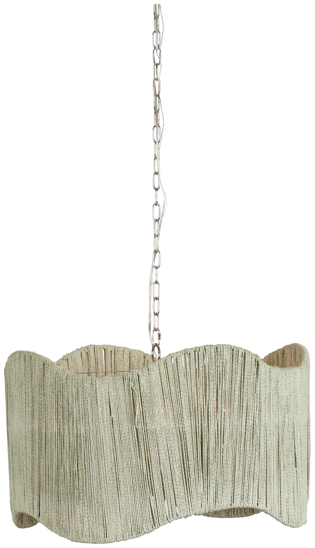 Bettie Beige Rattan Chandelier