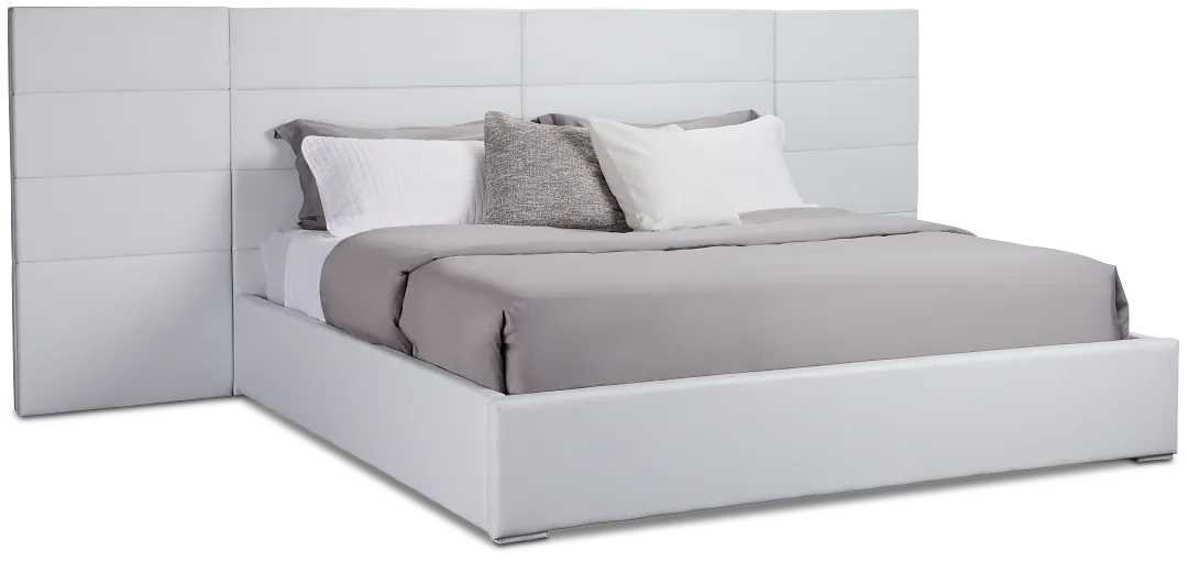 Doral White Uph Spread Bed