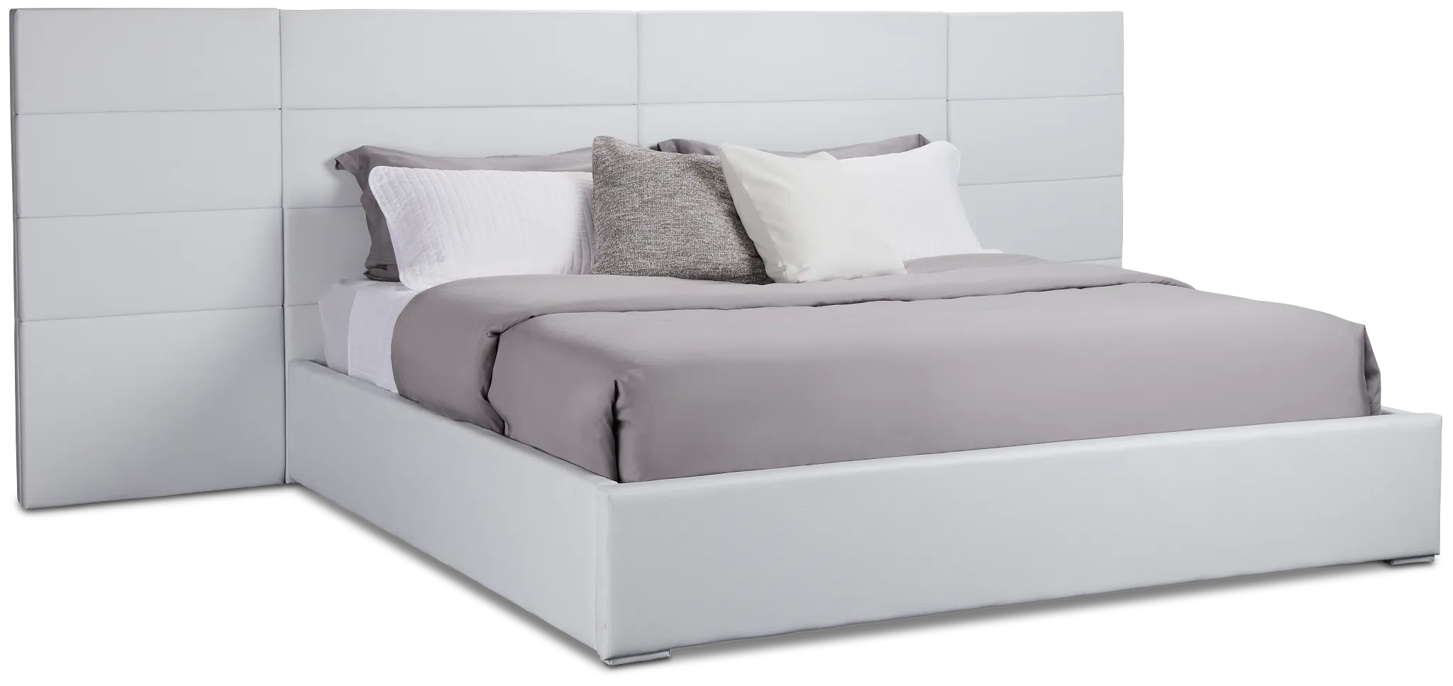 Doral White Uph Spread Bed