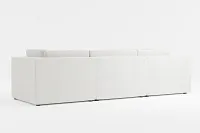 Destin Maguire Ivory Fabric 4-piece Modular Sectional