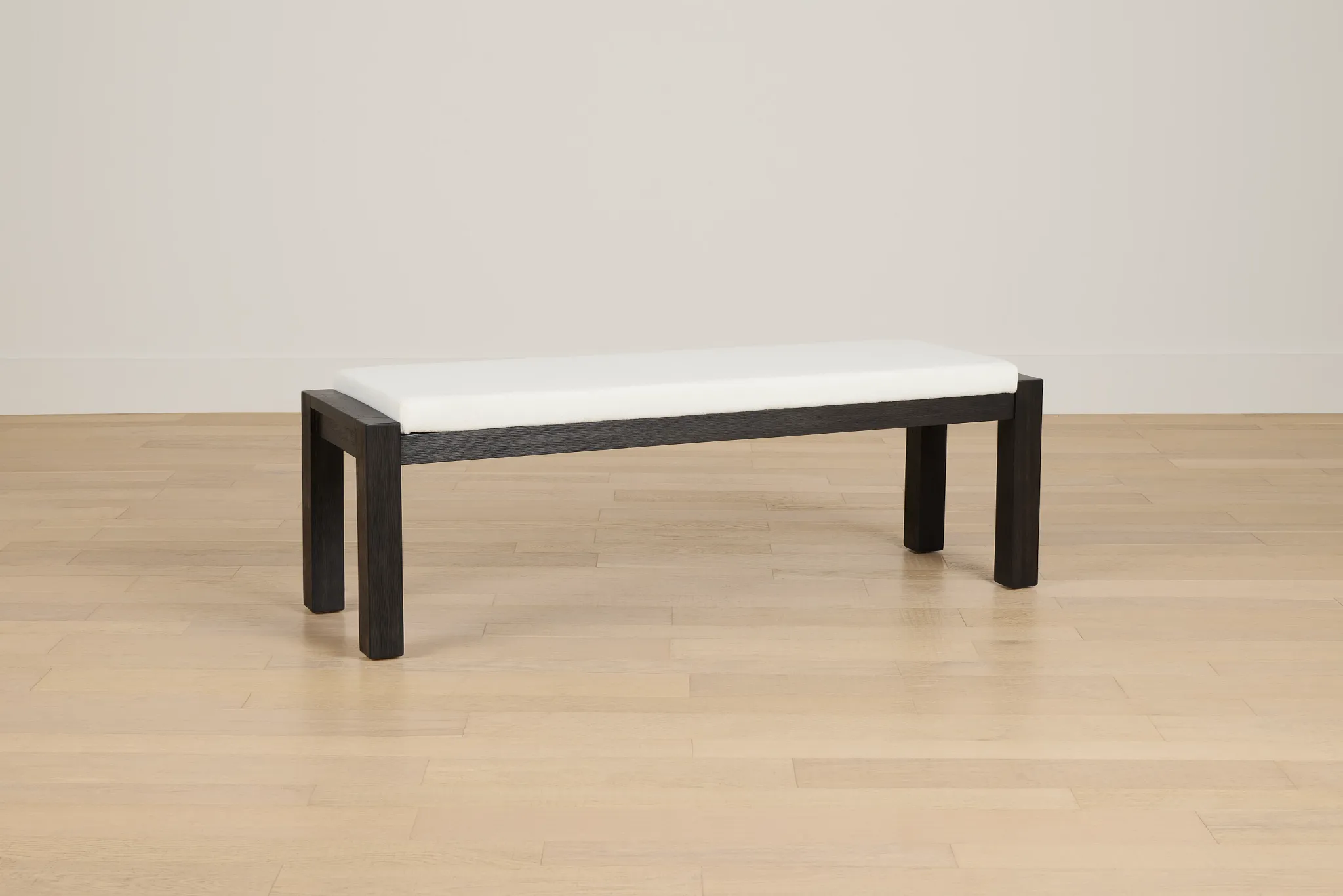 Jackson White Upholstered Dining Bench