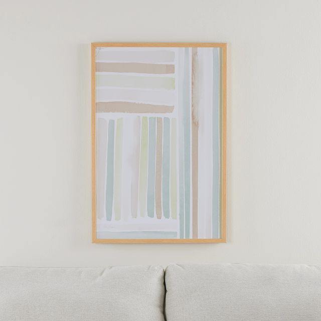 Paia Light Green Framed Wall Art