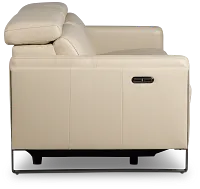 Atlas Taupe Lthr/vinyl Power Reclining Sofa