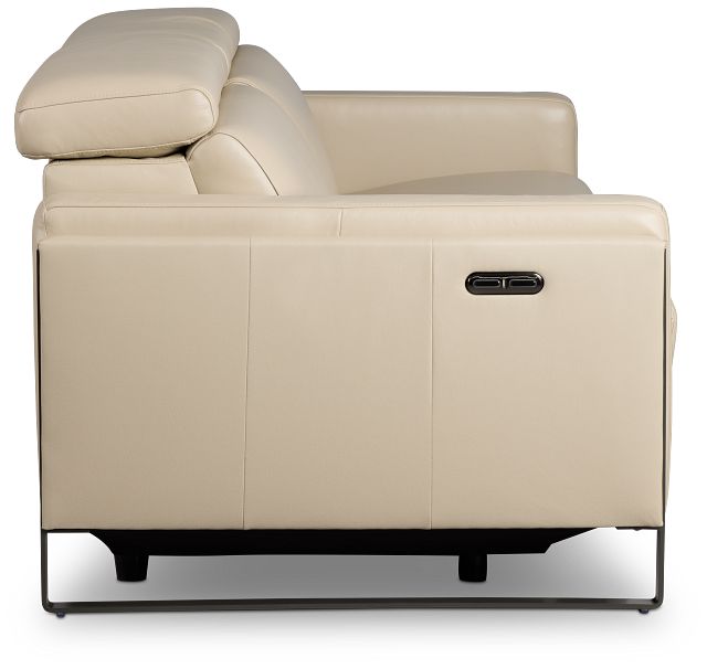 Atlas Taupe Lthr/vinyl Power Reclining Sofa