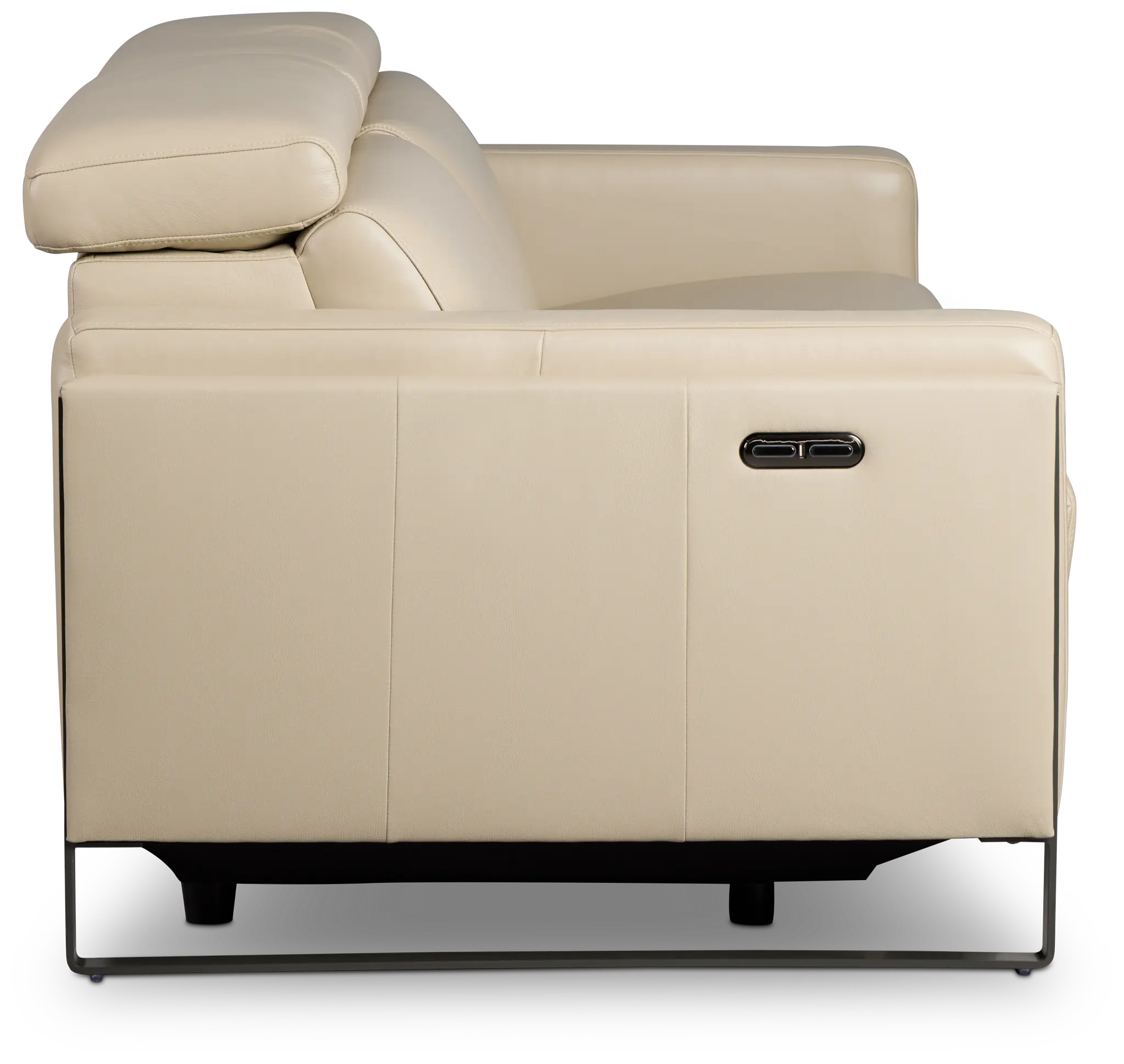 Atlas Taupe Lthr/vinyl Power Reclining Sofa Atlas Taupe Lthr/vinyl Power Reclining Sofa