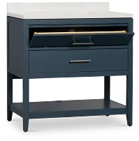 Alden Blue 36" Single Bathroom Vanity