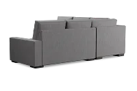 Edgewater Revenue Gray Small Two-arm Sectional