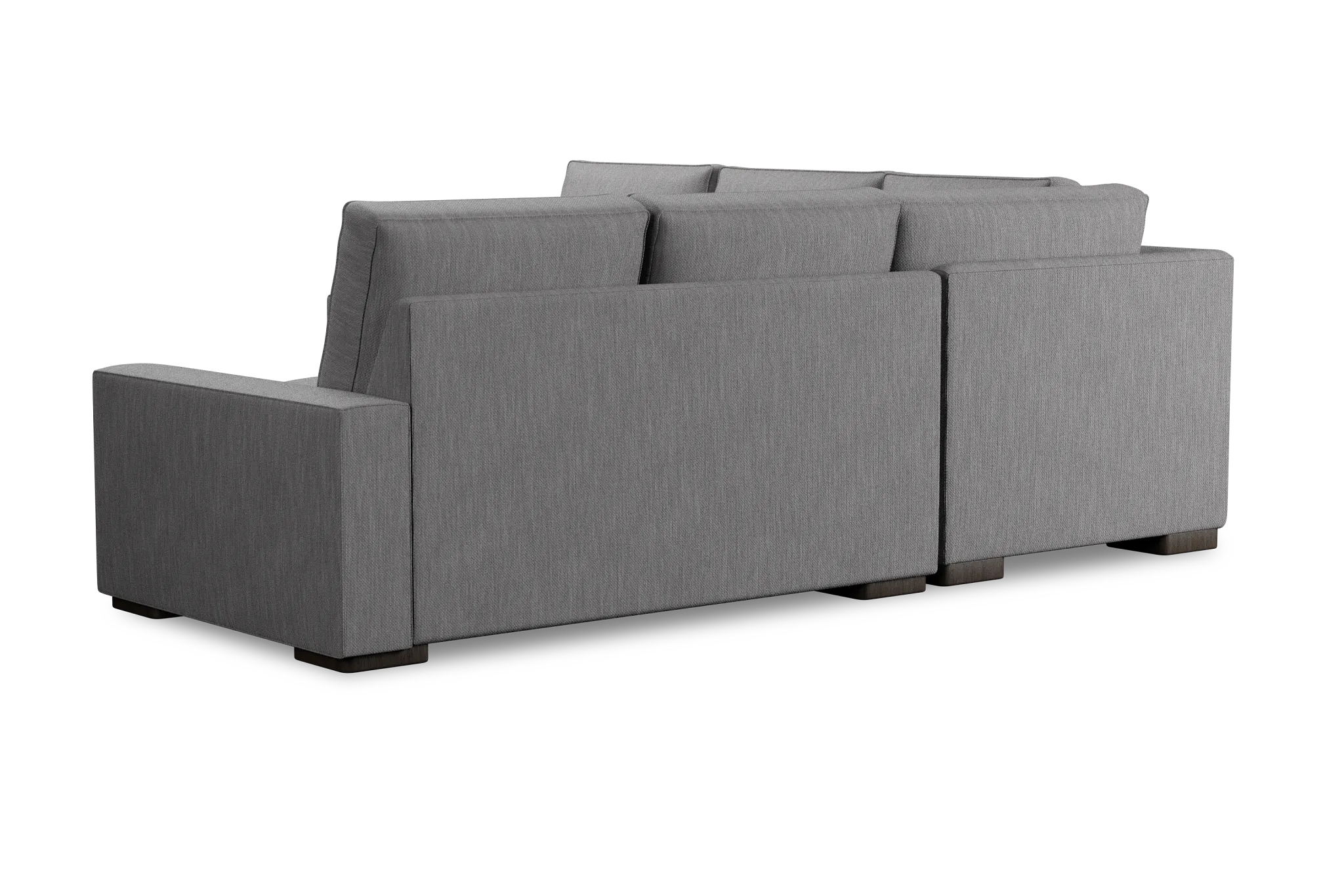 Edgewater Revenue Gray Small Two-arm Sectional