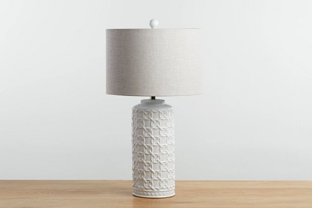 Marina White Table Lamp