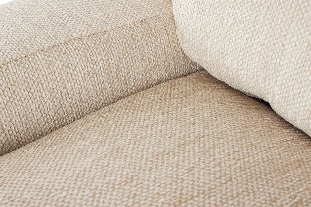 Alpha Beige Fabric Loveseat