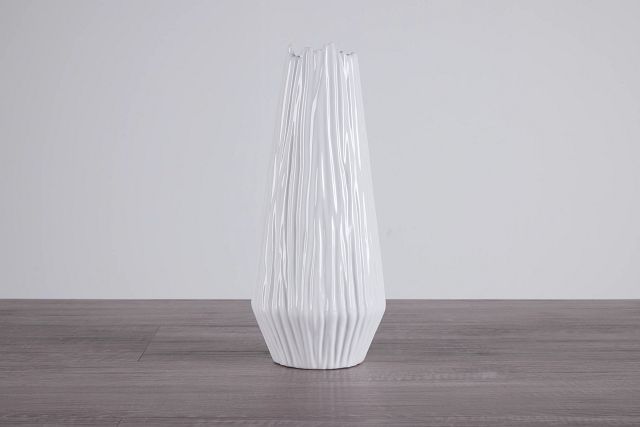 Modesto White Large Vase