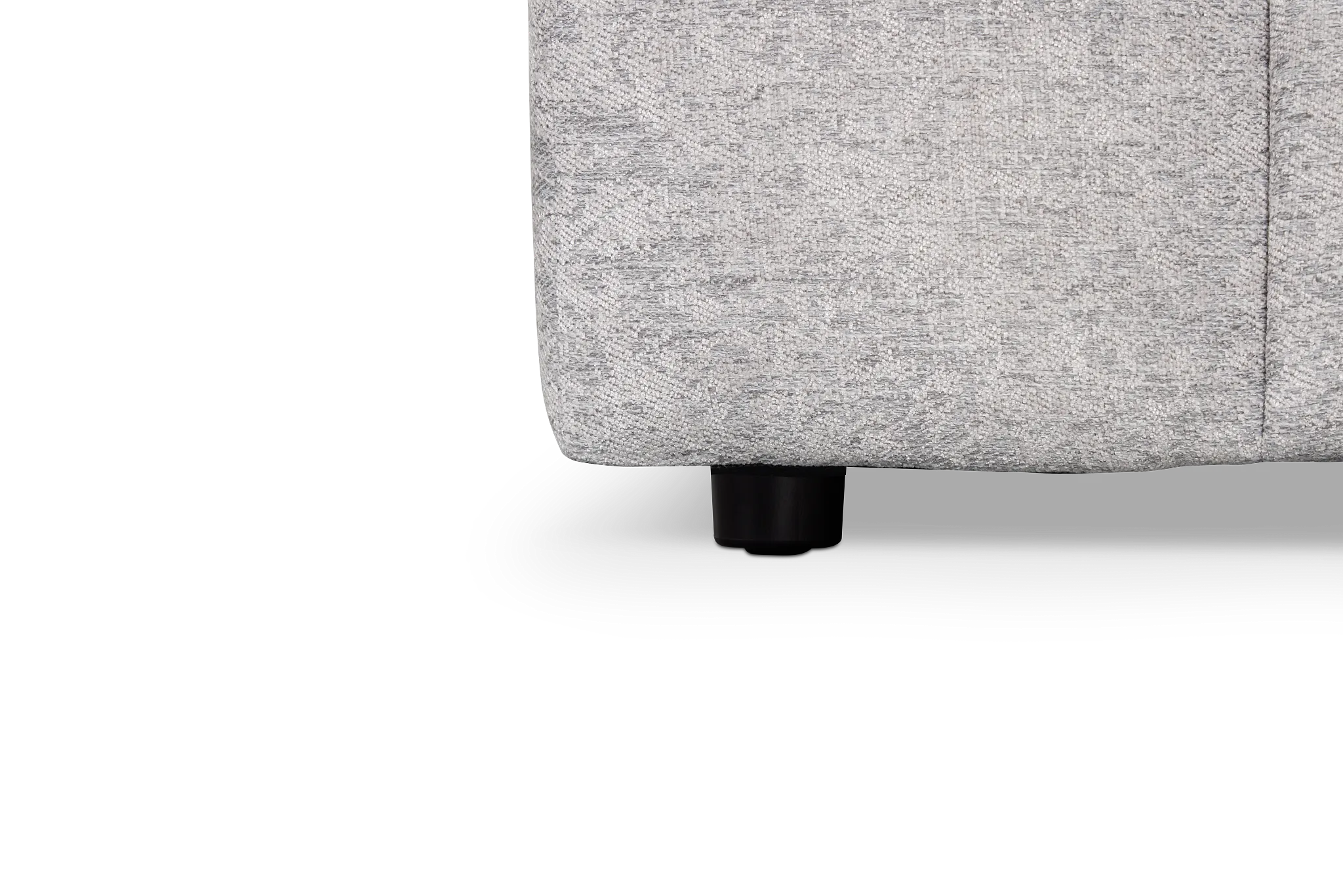 Calista Pewter Fabric Small Right Bumper Sectional