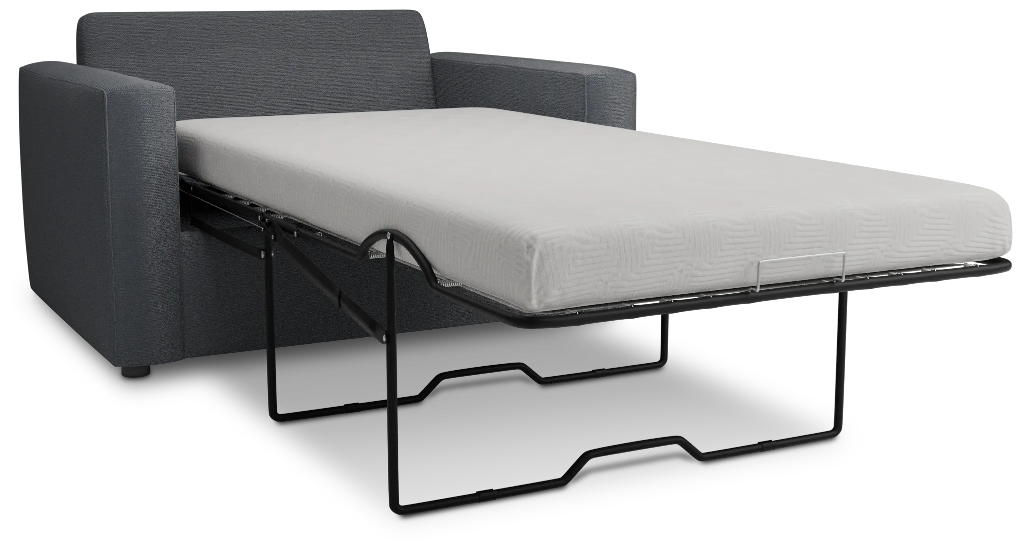 Siesta Peyton Dark Blue Fabric Memory Foam Sleeper