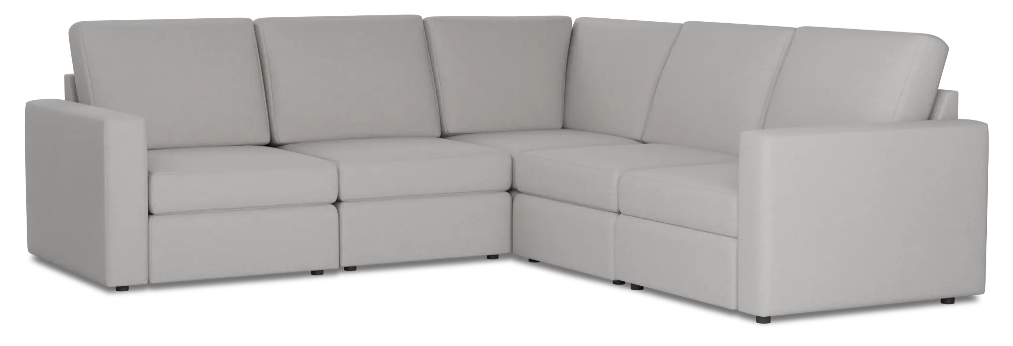 Citymod Light Gray Fabric Small Two-arm Sectional Citymod Light Gray Fabric Small Two-arm Sectional