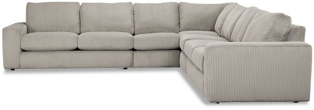 Charlie Gray Fabric Large Two-arm Sectional