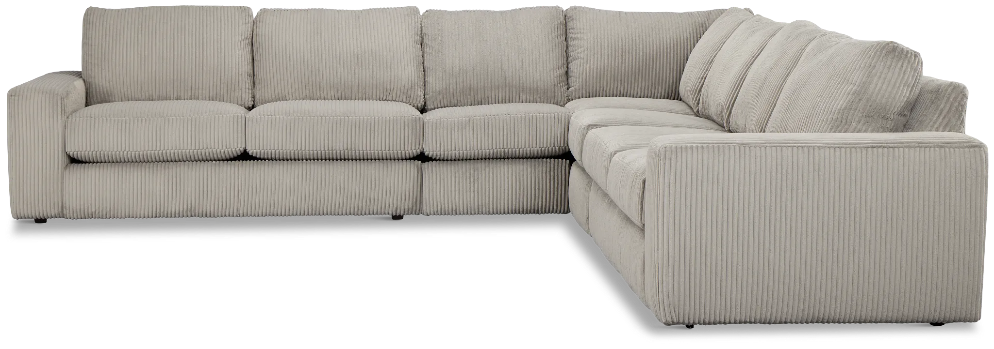 Charlie Gray Fabric Large Two-arm Sectional