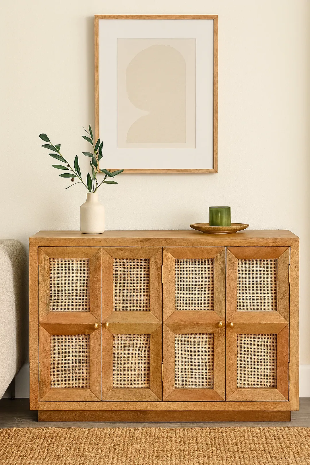 Shore Light Tone Four-door Cabinet
